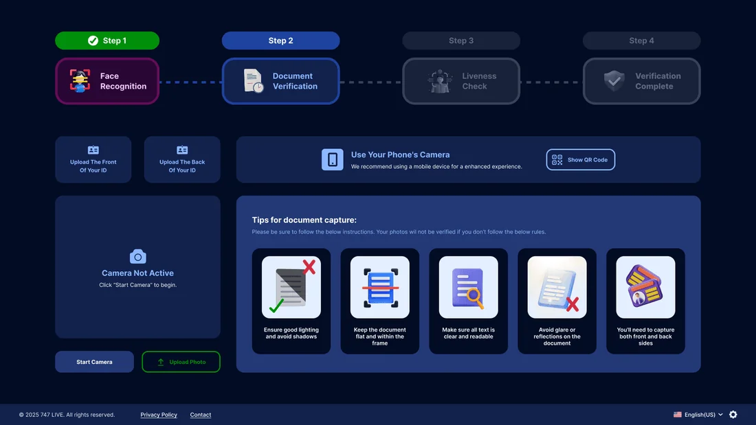 KYC Verification - Step 2 · documents